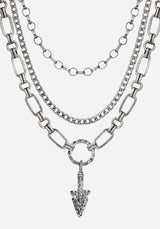Larkin Spear Layered Chain Necklace