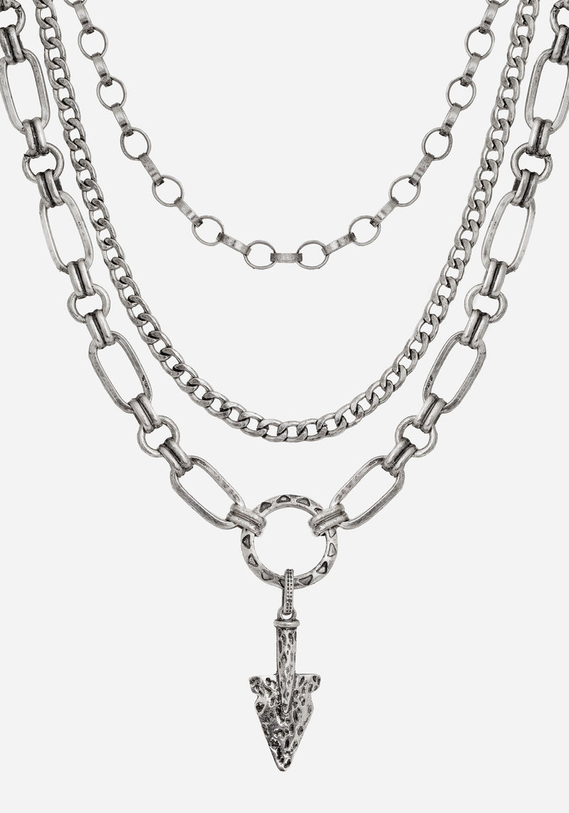 Larkin Spear Layered Chain Necklace