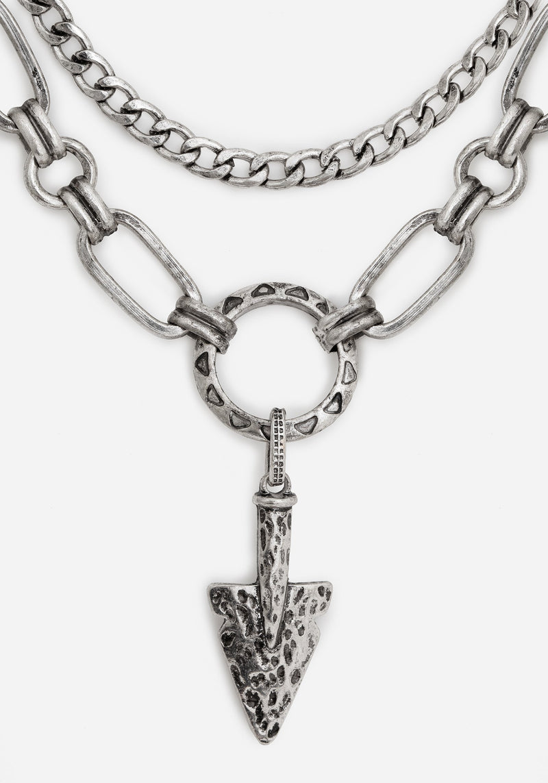 Larkin Spear Layered Chain Necklace