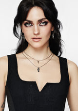 Arbor Coffin Pendant Necklace