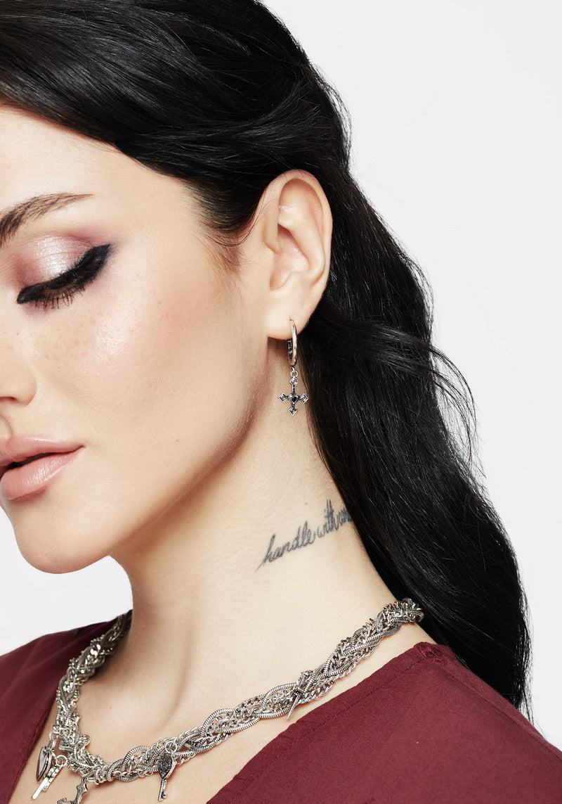 Eilir Twisted Vintage Charm Hoops Set