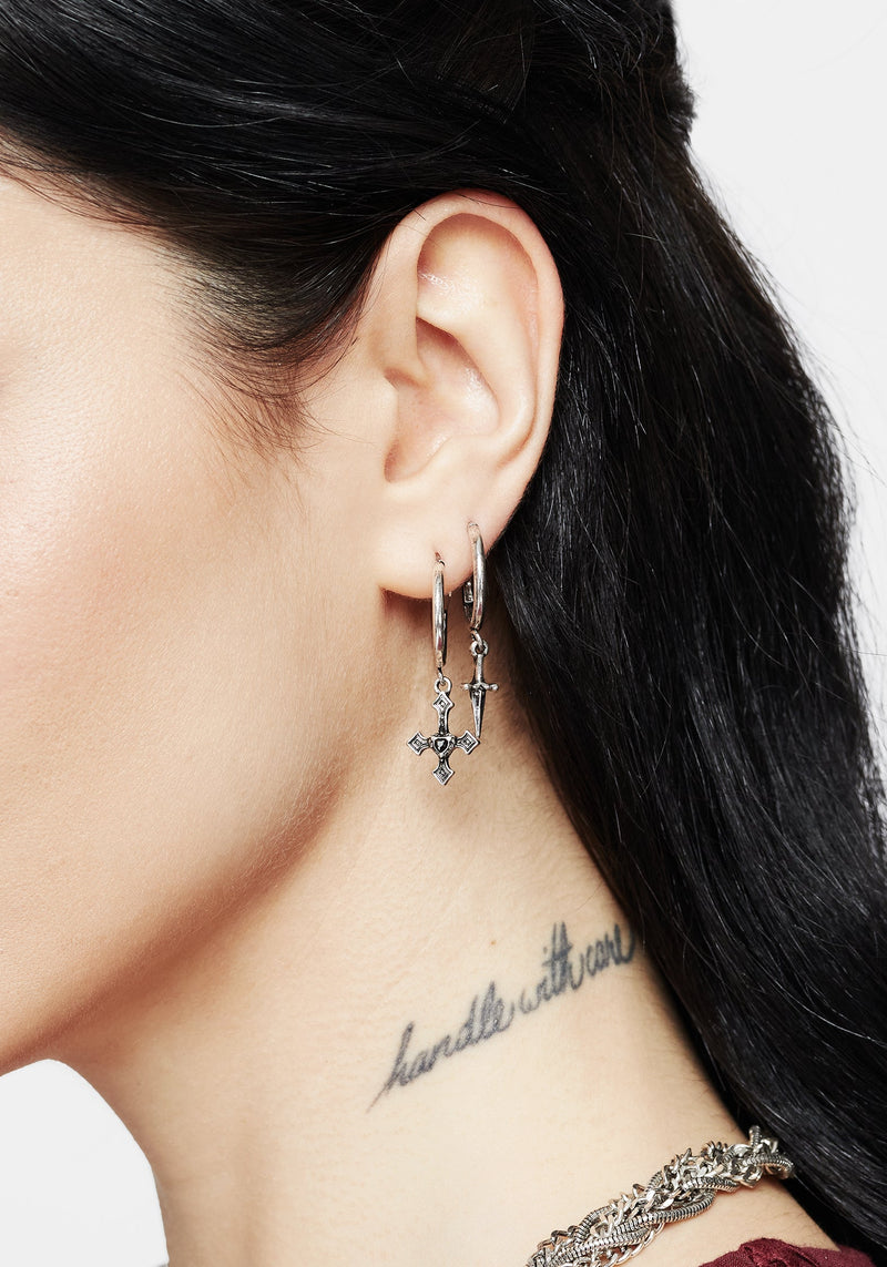 Eilir Twisted Vintage Charm Hoops Set