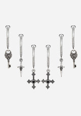 Eilir Twisted Vintage Charm Hoops Set