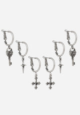 Eilir Twisted Vintage Charm Hoops Set