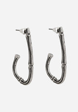 Bones Charm Hoop Earrings