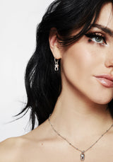 Tooth Charm Hoop Earrings