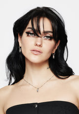 Tooth Charm Hoop Earrings