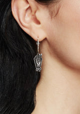 Arbor Coffin Charm Hoop Earrings Set