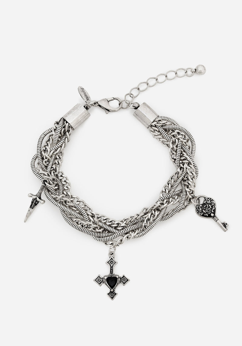 Eilir Twisted Vintage Charm Bracelet