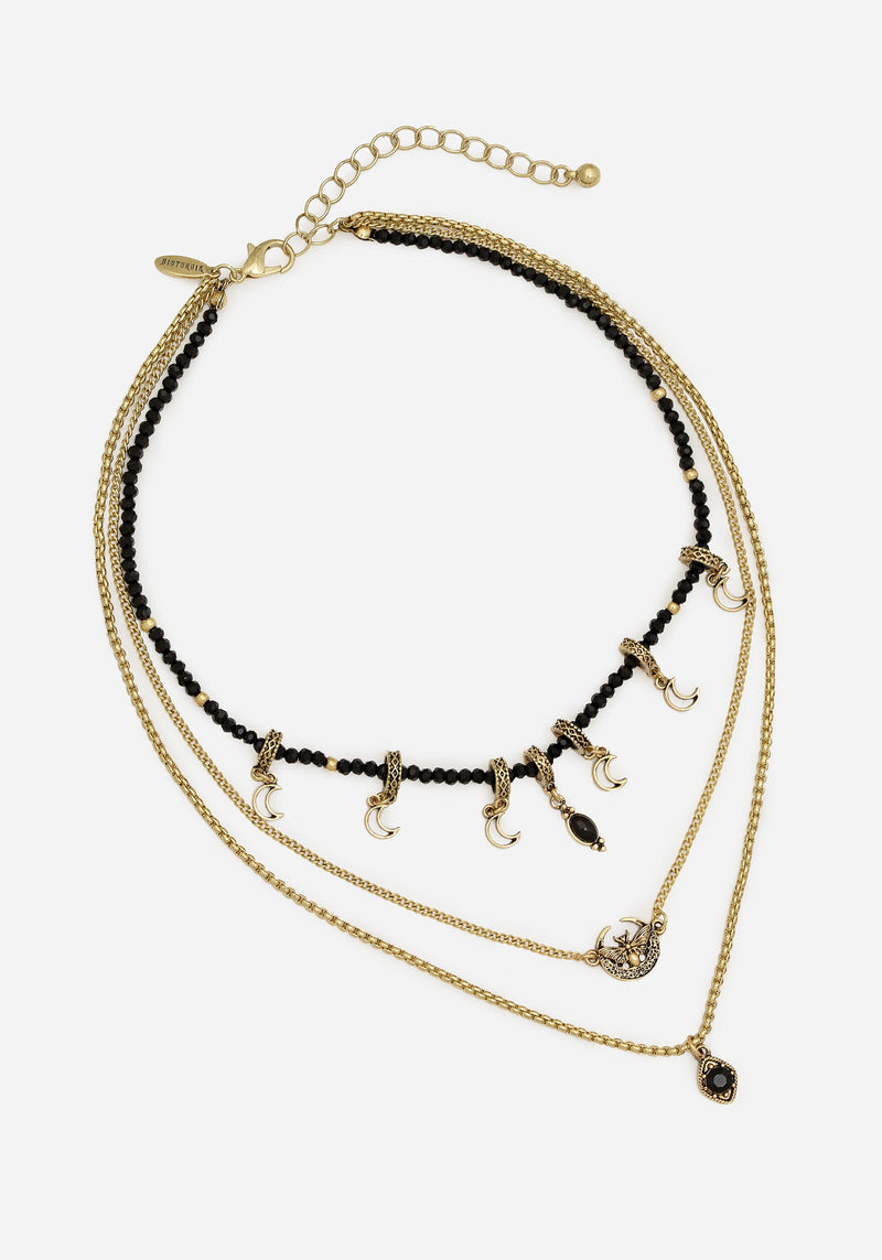 Ciela Moon Moth Layered Necklace