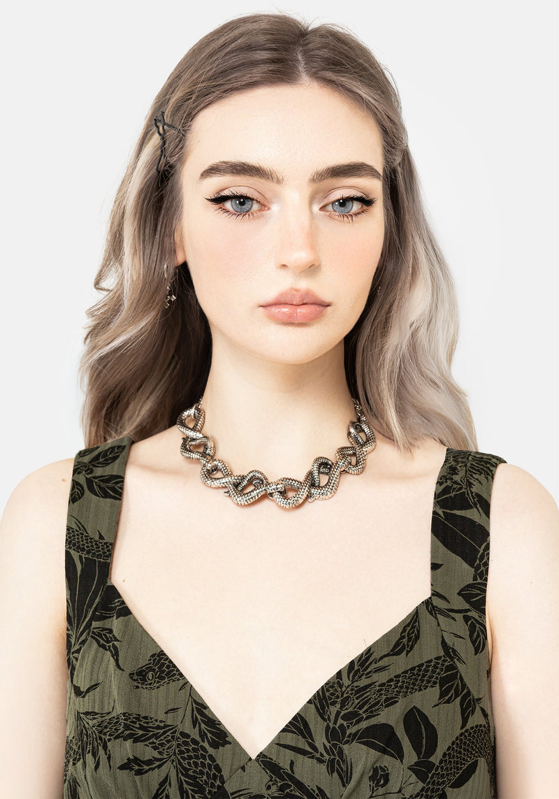 Silas Twisted Snake Choker