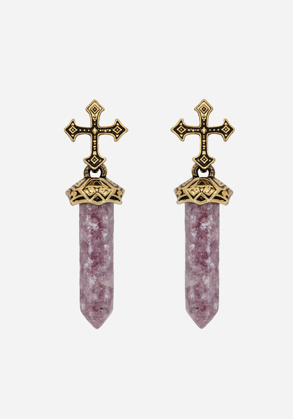 Vallum Cross Shard Earrings
