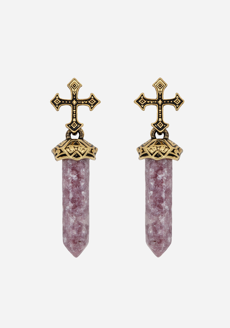 Vallum Cross Shard Earrings