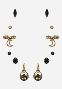 Ciela Moon Moth Earring Set