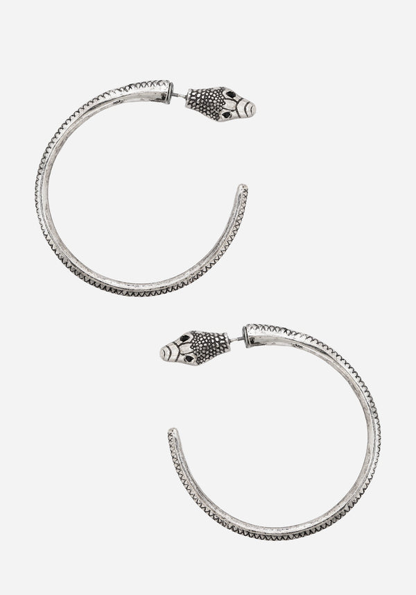 Ramona Snake Hoop Earrings