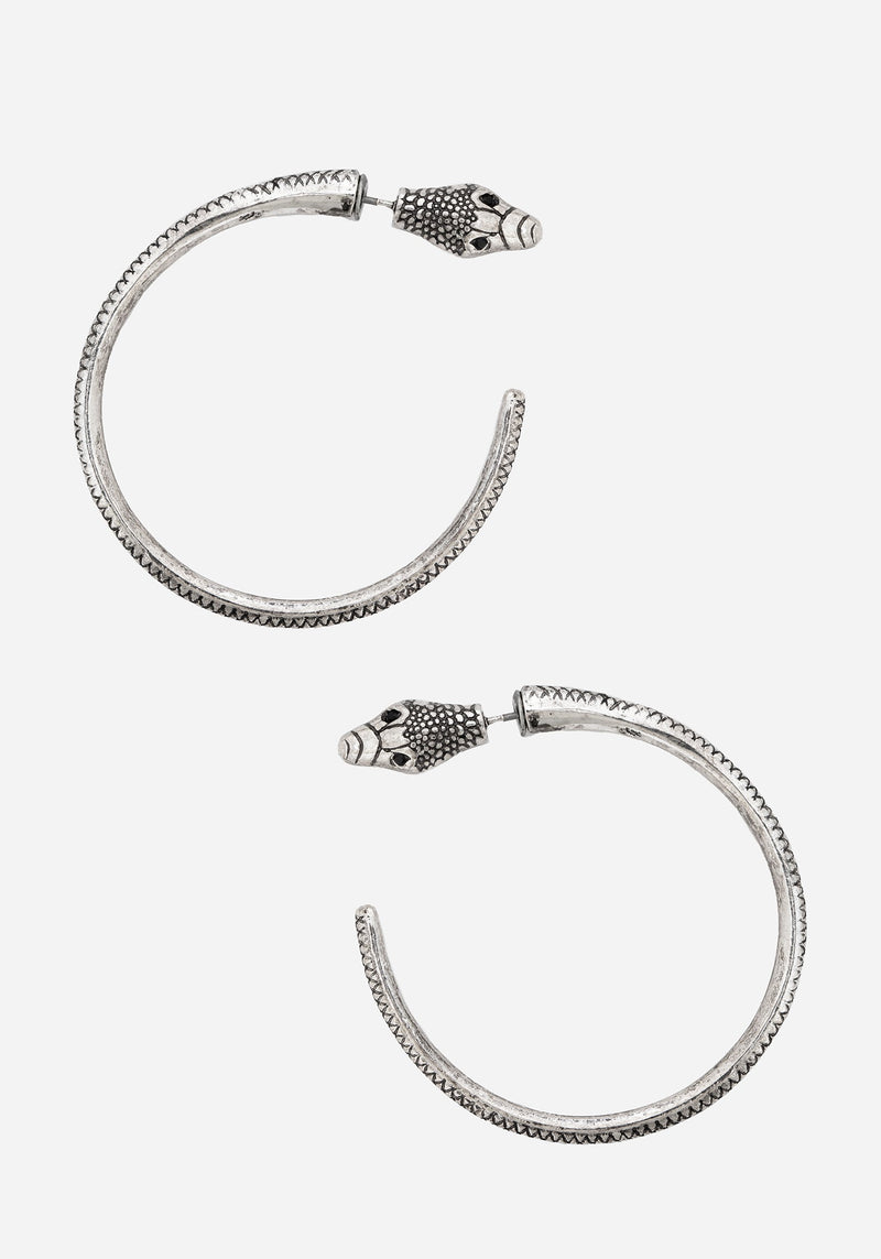 Ramona Snake Hoop Earrings