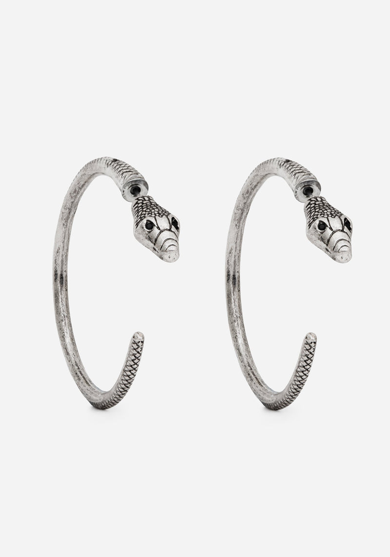 Ramona Snake Hoop Earrings