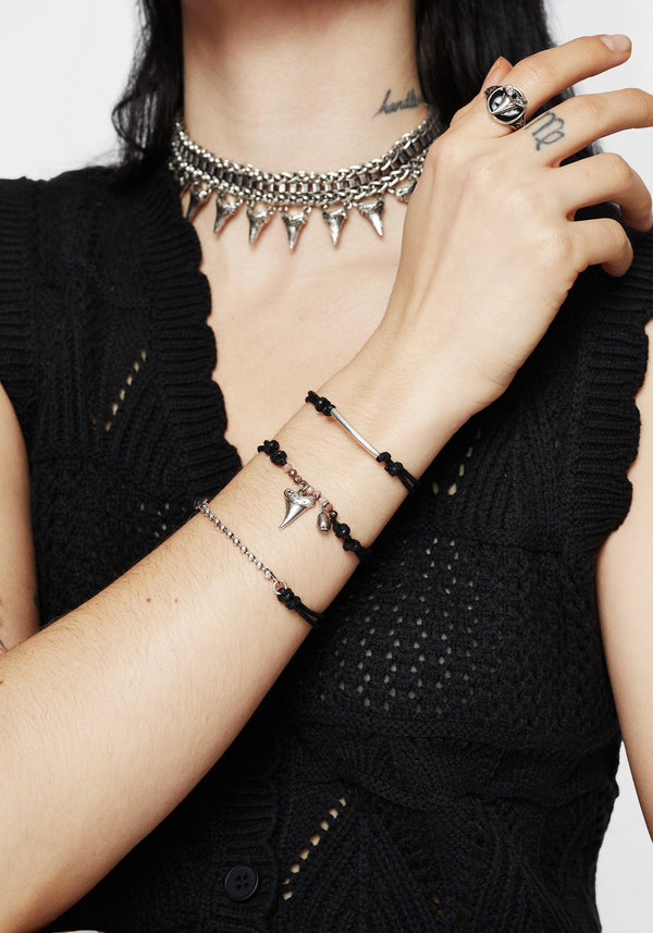 Shark Tooth Rope Bracelet Set