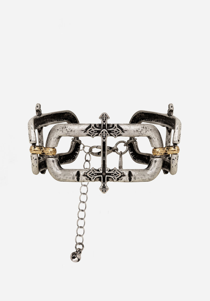 Electra Cross Link Chain Bracelet