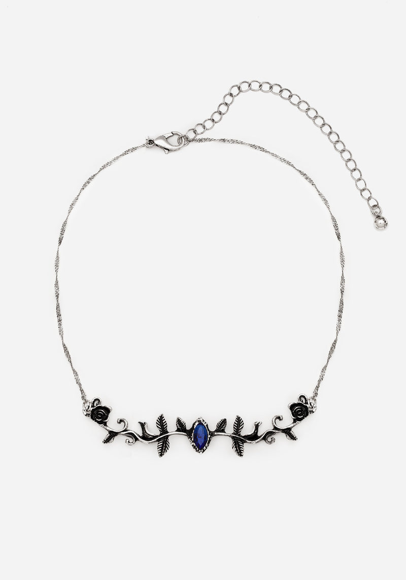 Widdershins Dark Rose Necklace