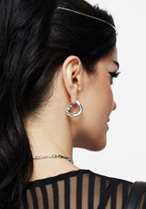 Disturbia Chunky Hoop Earrings