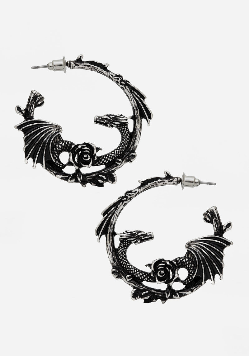 Petra Dragon Hoop Earrings