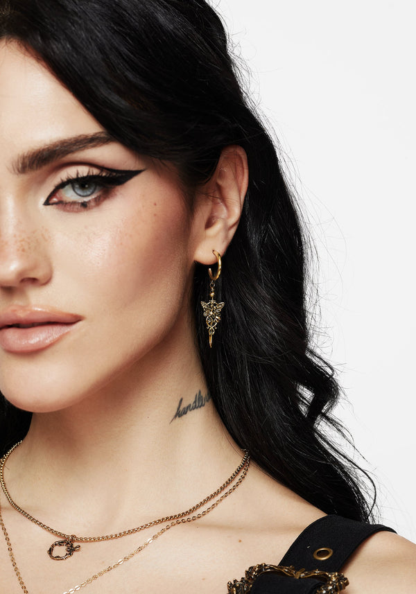 Maypole Fairy Dagger Drop Earrings