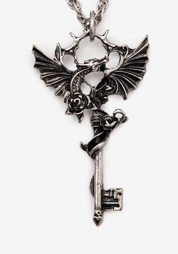 Petra Dragon Key Layered Necklace