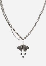 Rowan Moth Mixed Chain Necklace