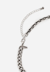 Rowan Moth Mixed Chain Necklace