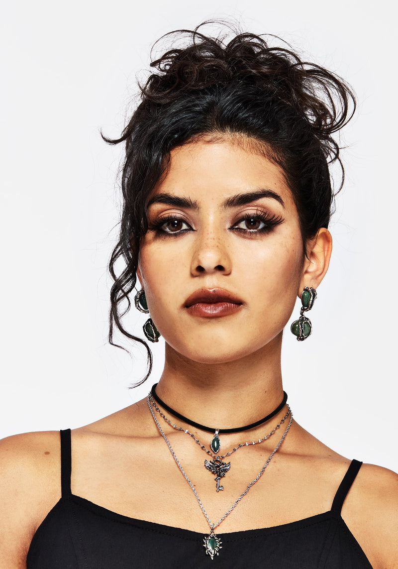 Ambrosia Moss Drop Earrings