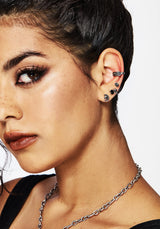 Moira Skull Stud Earrings Set