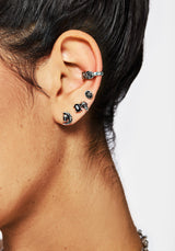 Moira Skull Stud Earrings Set