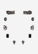 Moira Skull Stud Earrings Set