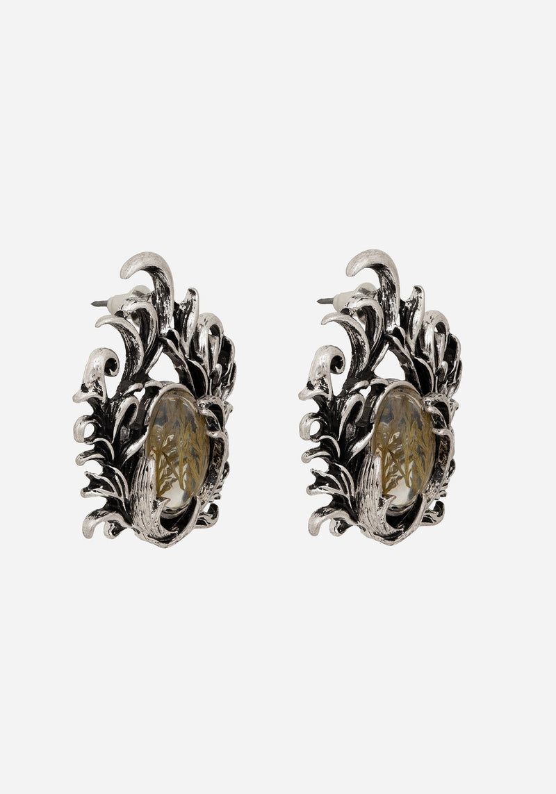 Marte Trapped Flower Earrings