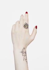 Marte Trapped Flower Ring