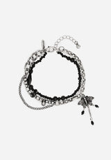 Rowan Moth Mixed Chain Bracelet