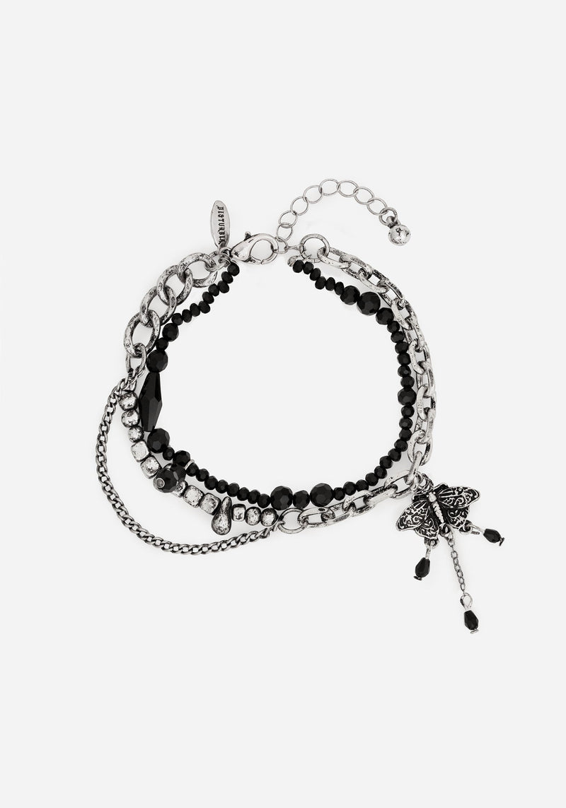 Rowan Moth Mixed Chain Bracelet