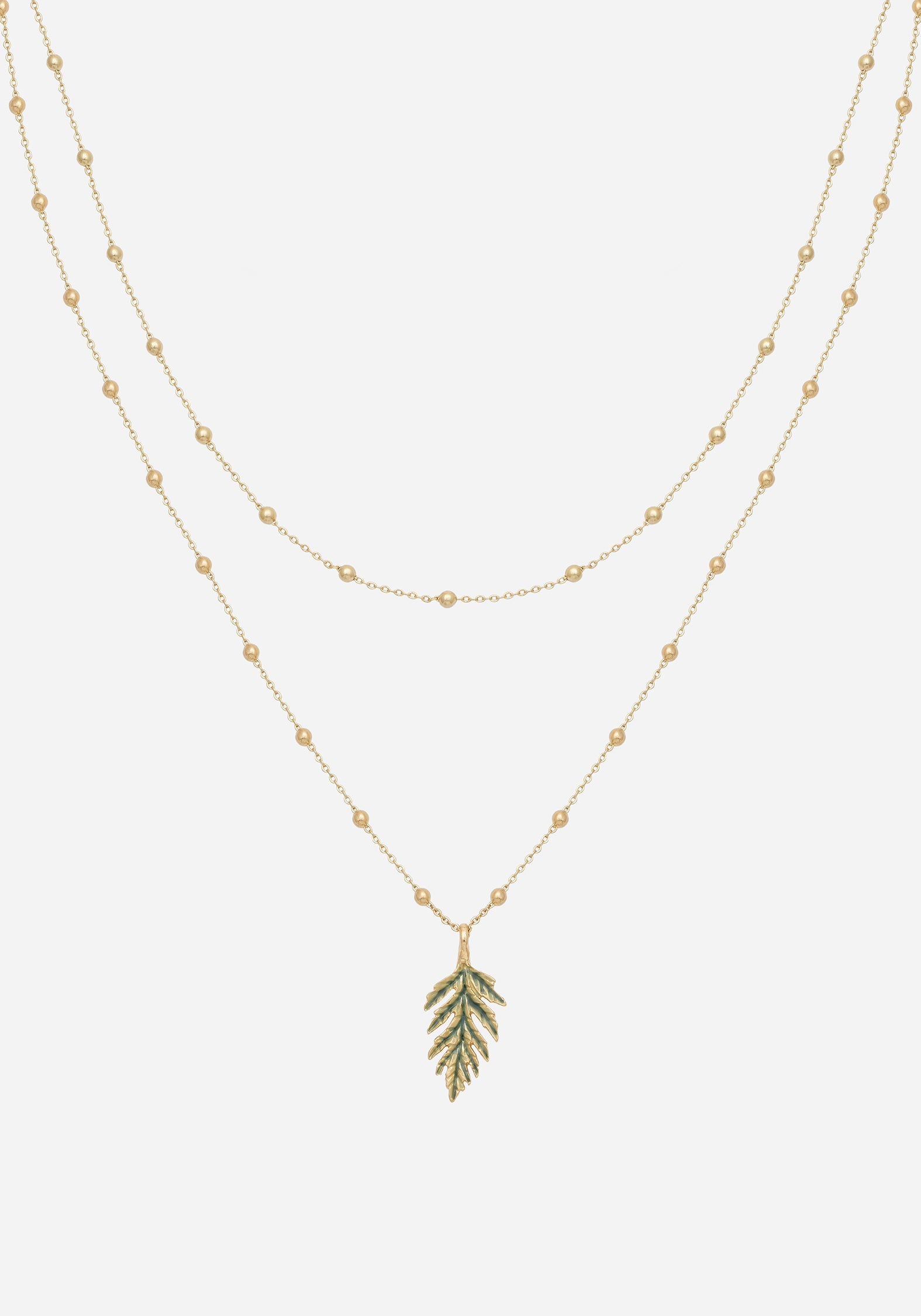 Alderwood Fern Double Layered Necklace