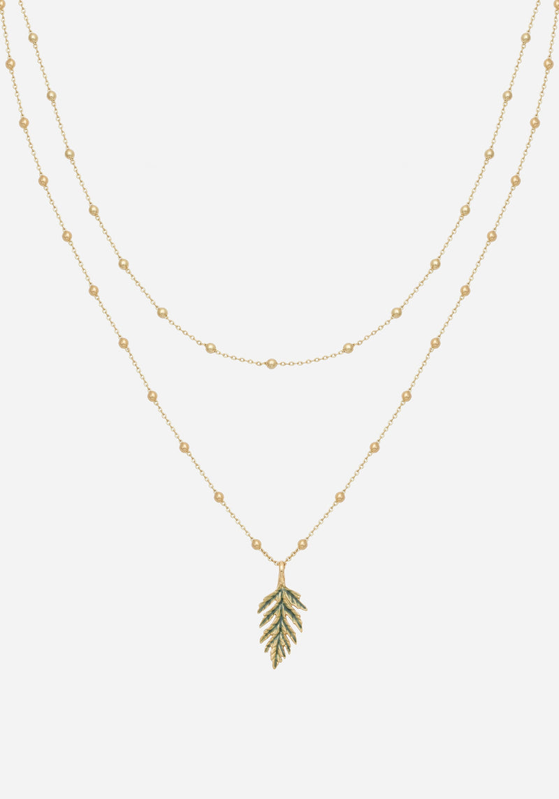Alderwood Fern Double Layered Necklace