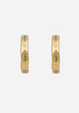 Alderwood Fern Hoop Earrings