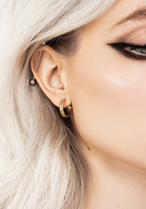 Alderwood Fern Hoop Earrings