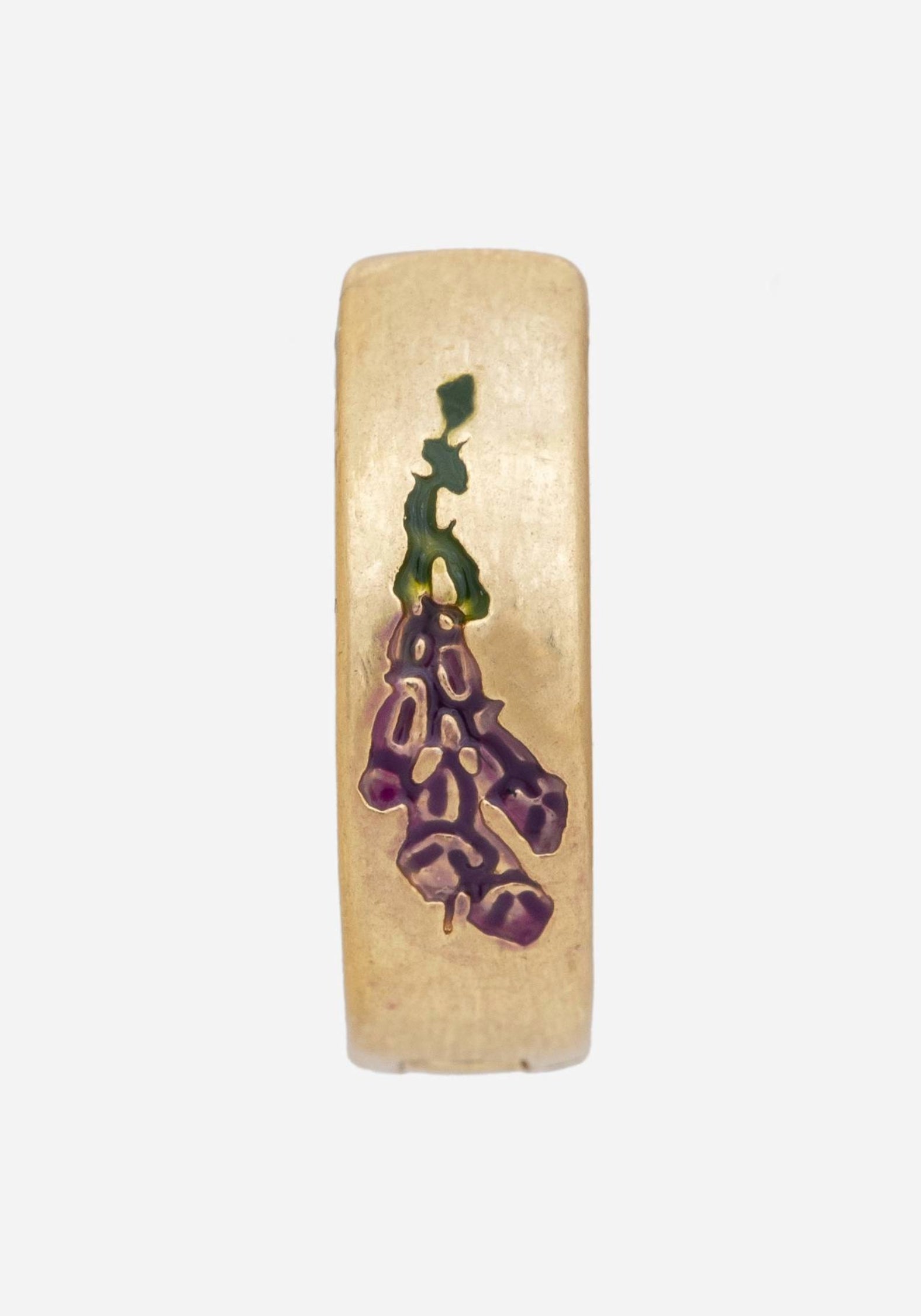 Hermia Foxglove Hoop Earrings