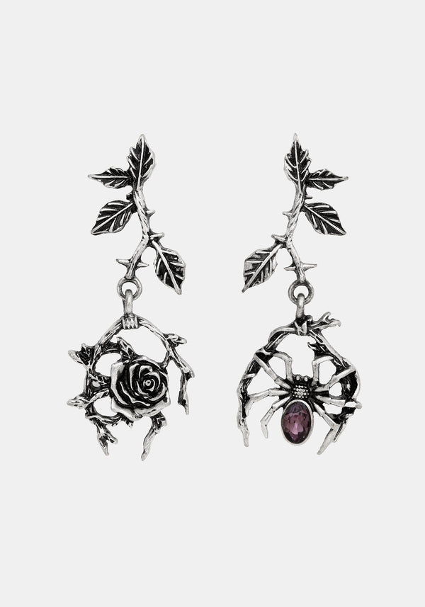 Rosethorn Widow Drop Earrings