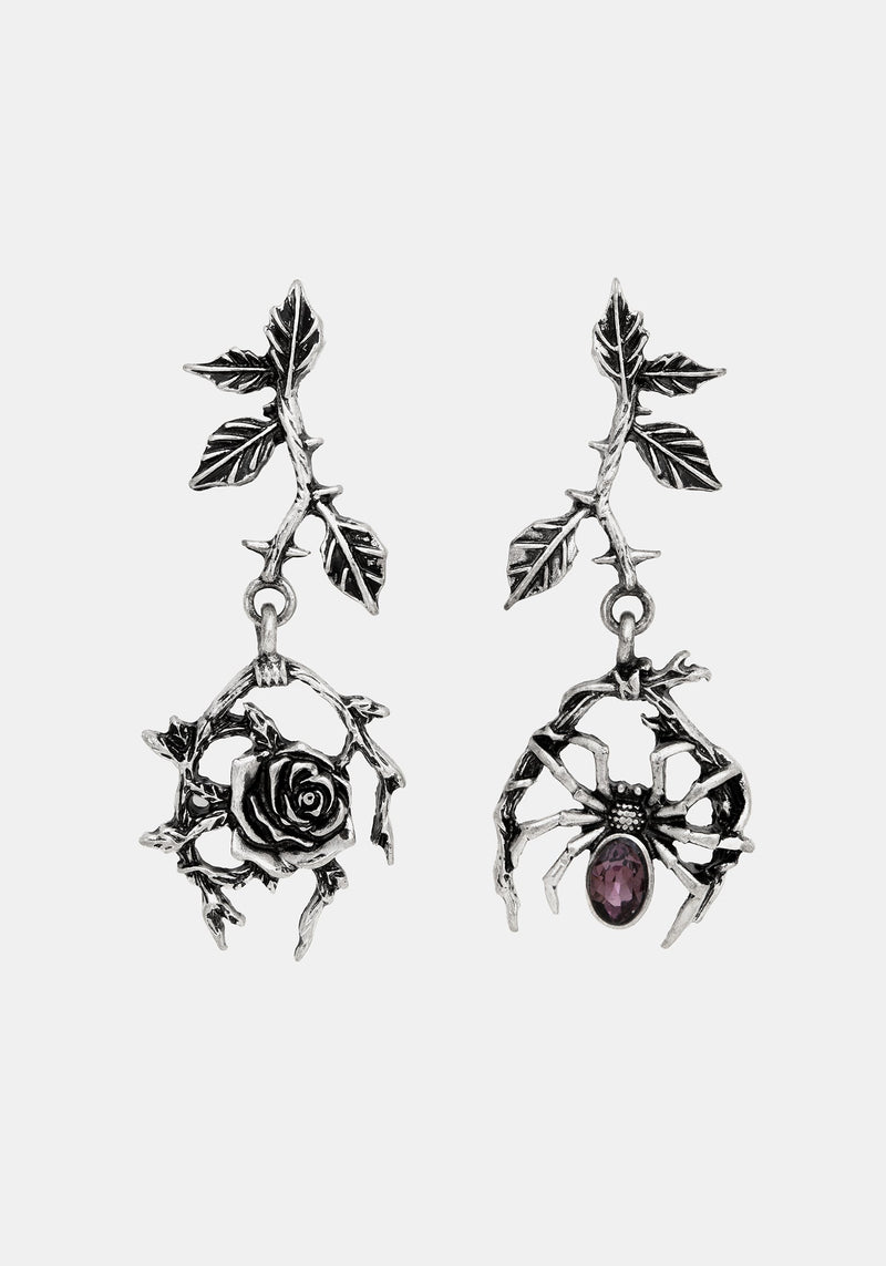 Rosethorn Widow Drop Earrings