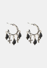 Crucentia Charm Hoops