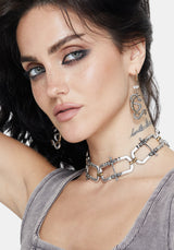 Electra Cross Link Chain Choker