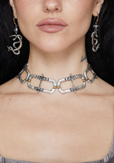 Electra Cross Link Chain Choker