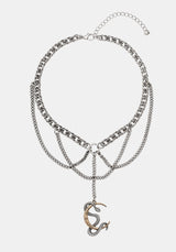 Selendra Snake & Moon Necklace