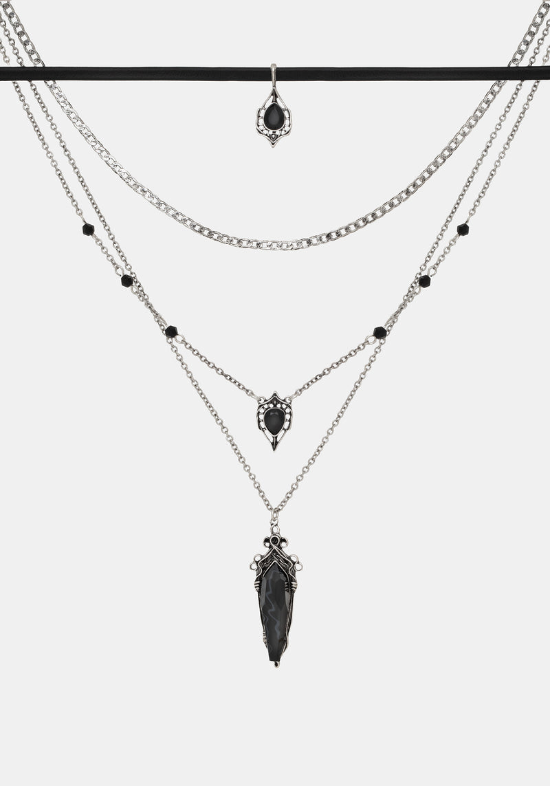 Gothique Stone Layered Necklace